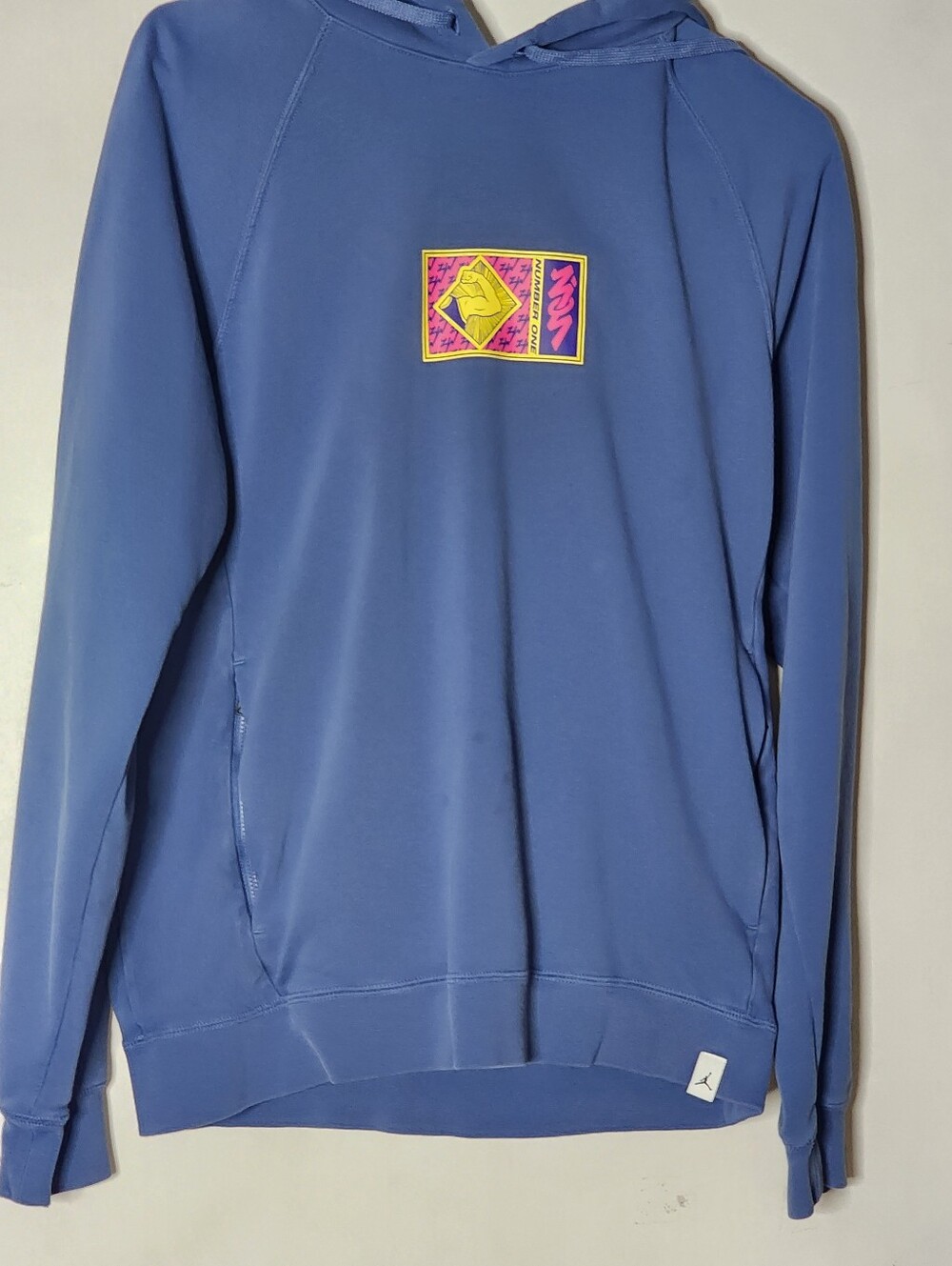 Jordan Blue Crewneck Sweatshirt with Colorful Chest Patch